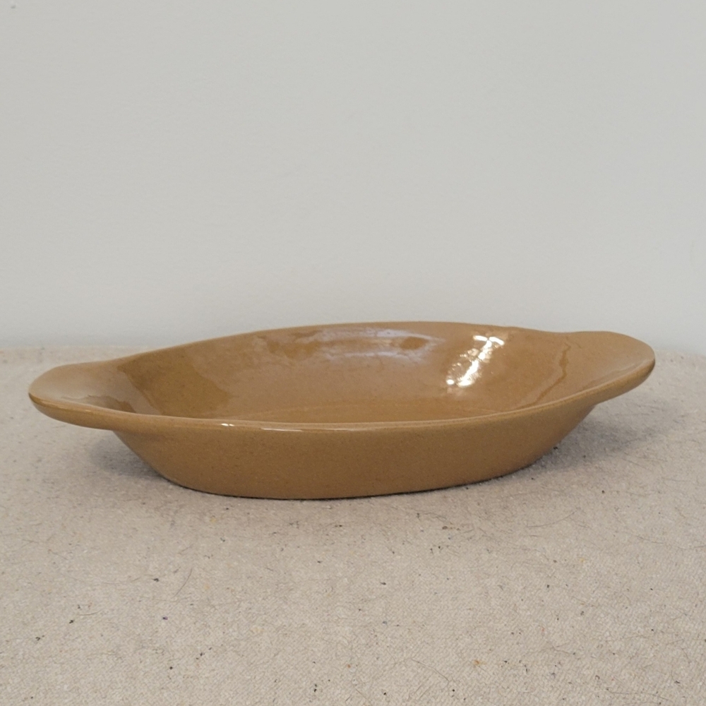 Vintage Bybee Pottery Tan Dish